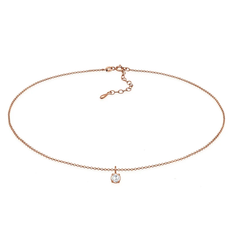 Choker Solitär | Zirkonia (Weiß)
