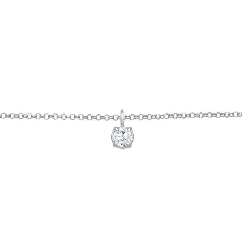 Choker Solitär | Zirkonia (Weiß)