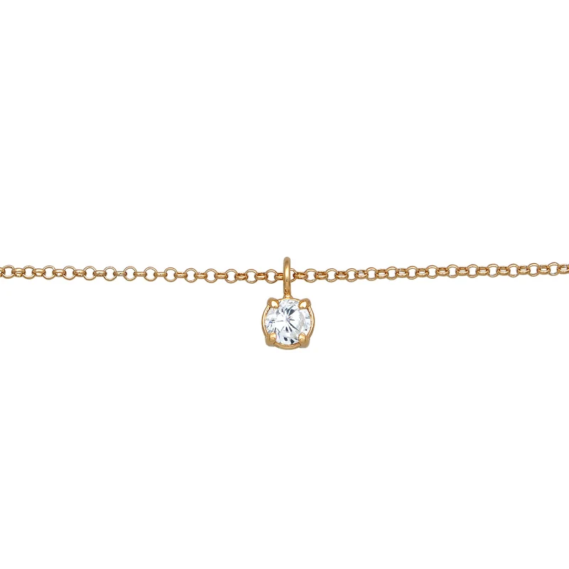 Choker Solitär | Zirkonia (Weiß)