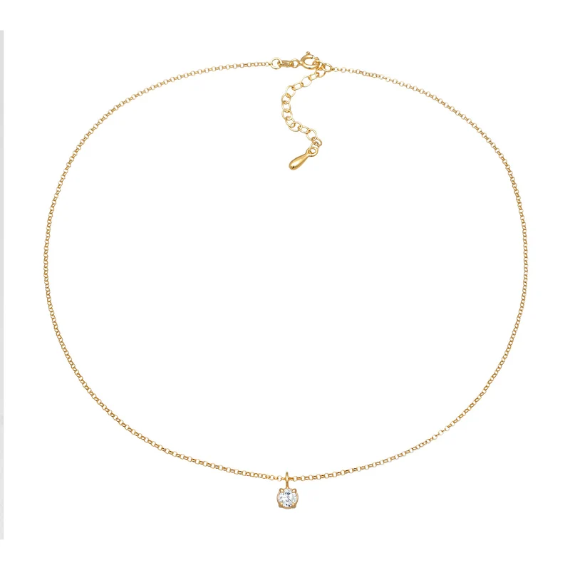 Choker Solitär | Zirkonia (Weiß)