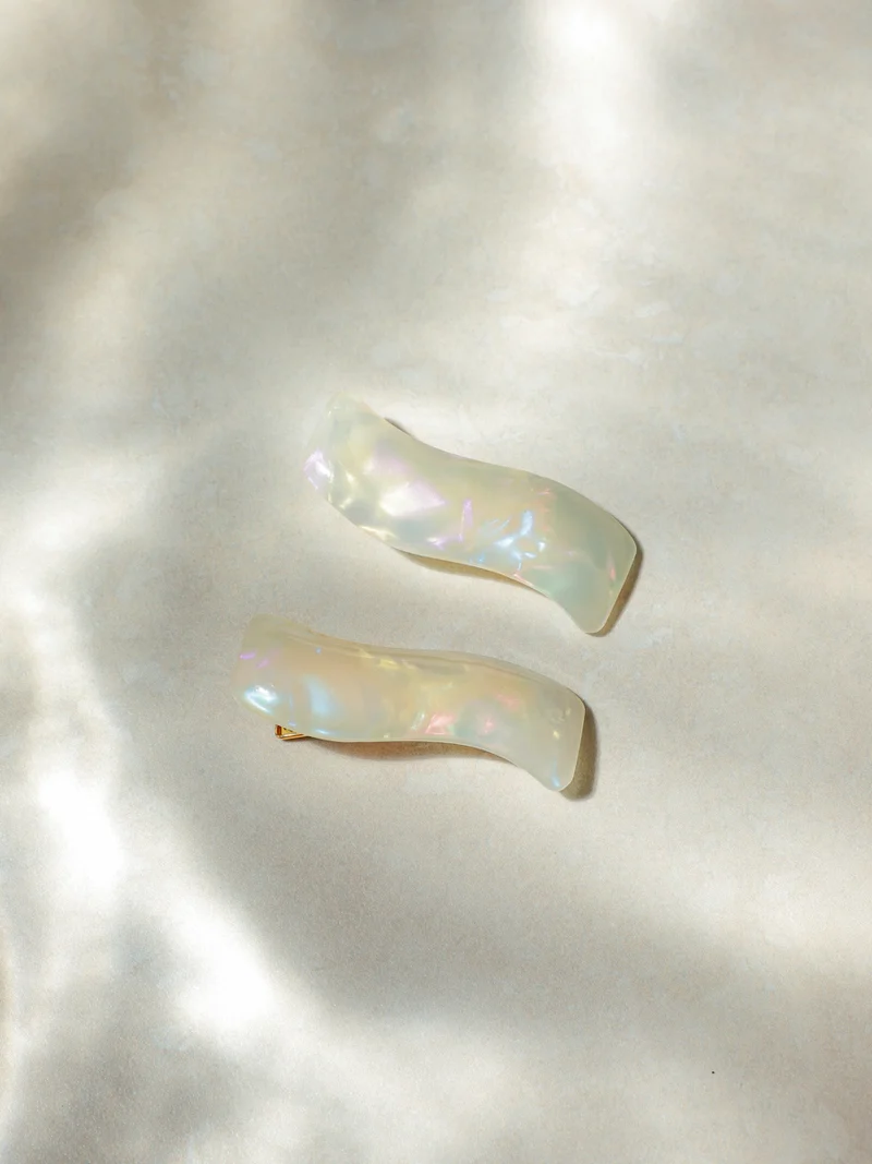 Simple Wave Multicolor Set Hairpin