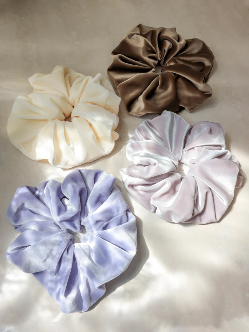 Velvet Dream Brown Scrunchie