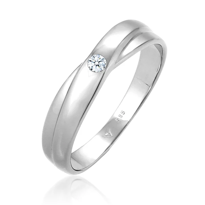 Verlobungsring | Diamant ( Weiß, 0,03 ct )