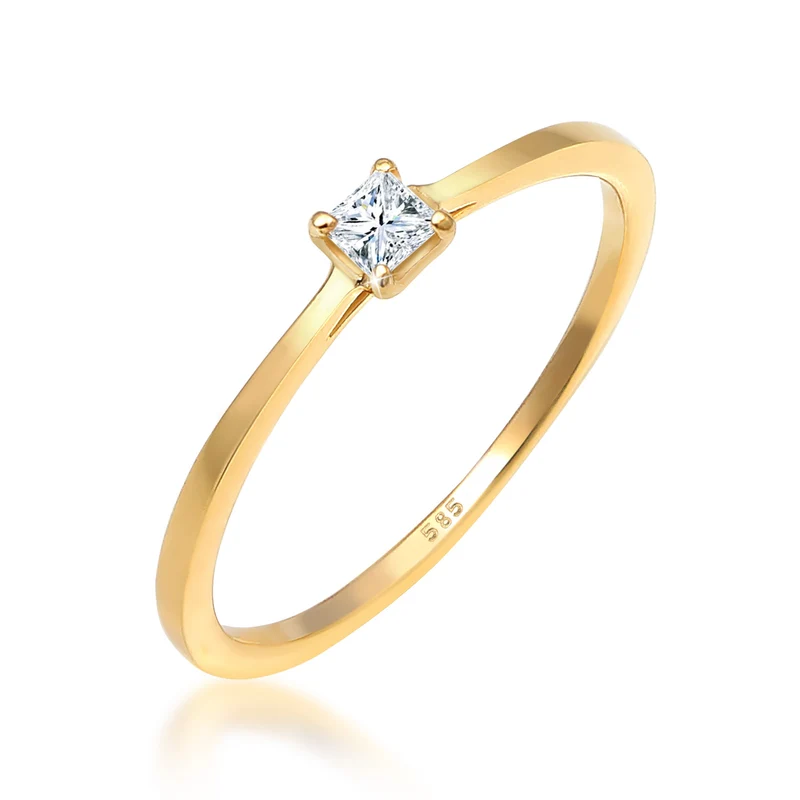Verlobungsring | Diamant ( Weiß, 0,1 ct )