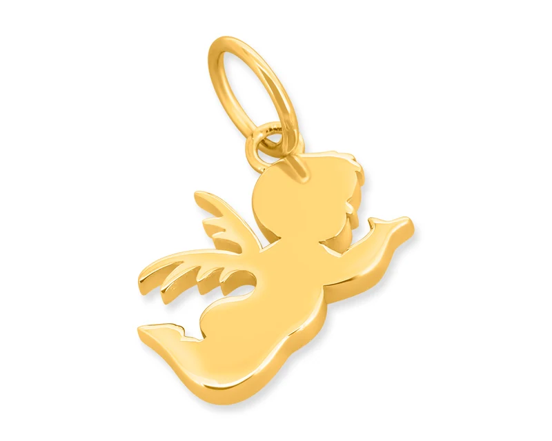 TAUFGESCHENK ENGEL 925 STERLING SILBER GOLD KETTEN ANHÄNGER SCHUTZENGEL GRAVUR