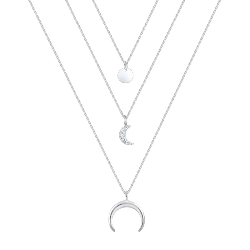 Layer-Halskette Astro | Mit Kristallen von Swarovski® (Weiß)