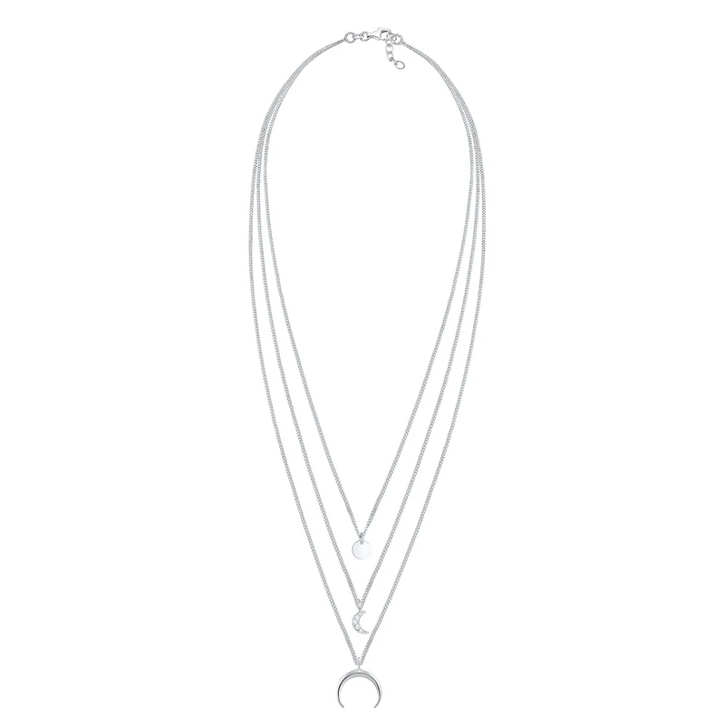 Layer-Halskette Astro | Mit Kristallen von Swarovski® (Weiß)