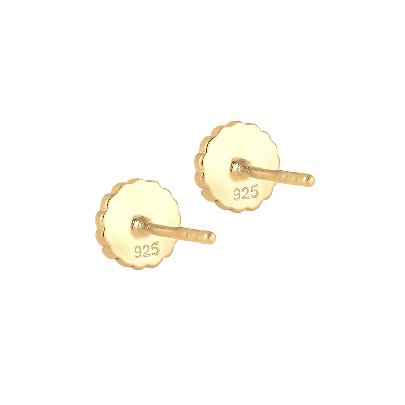 Ohrstecker Blume | Opal ( Weiß )