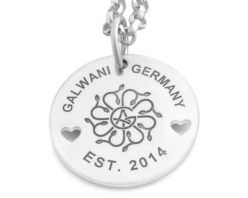 GALWANI KETTE MIT HERZEN, DESIGNER SCHMUCK, TRENDSCHMUCK