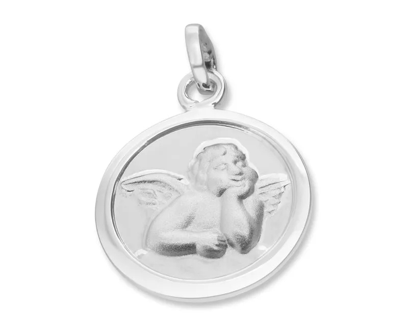 SILBERSCHMUCK MIT ANHÄNGER,TAUFE, ENGEL, KOMMUNION,TAUFGESCHENK, 925 SILBER
