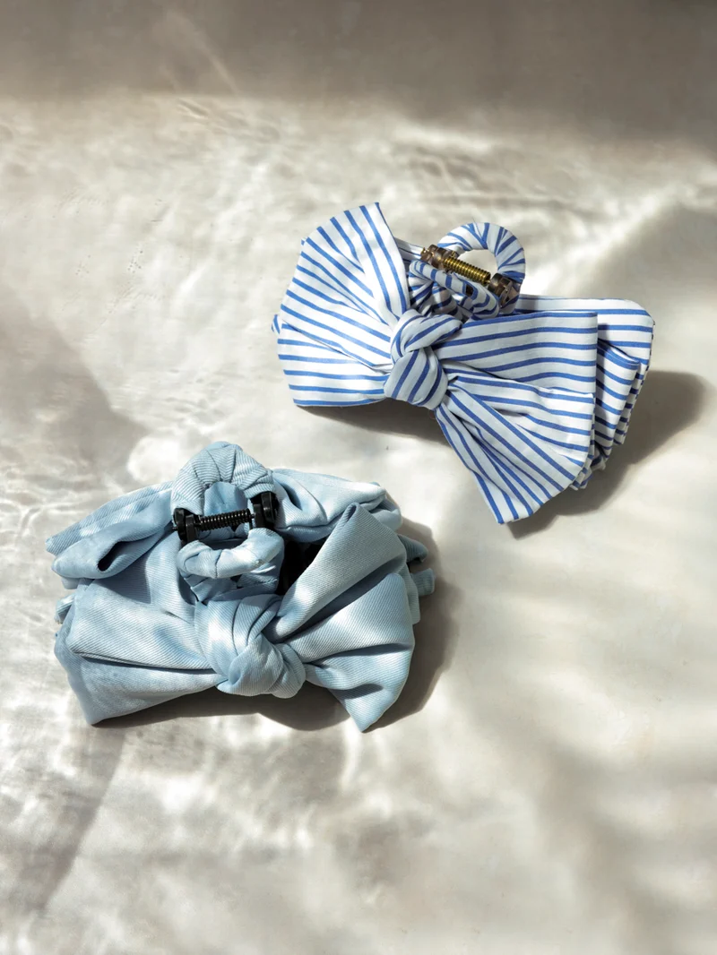 Sweet Bow Blue Haarklammer