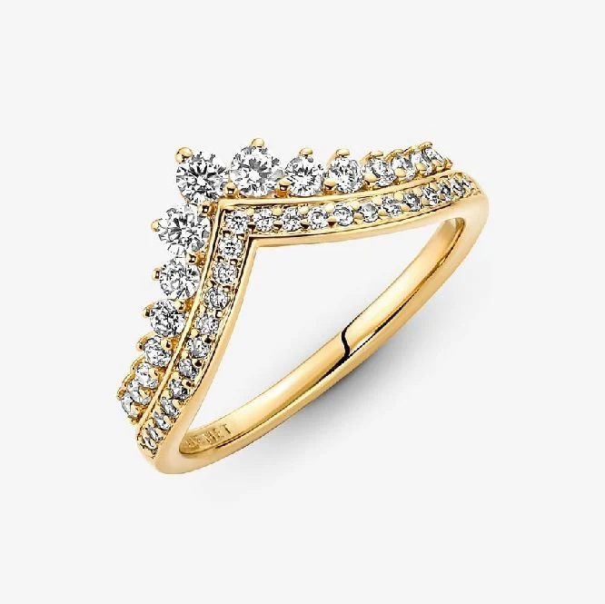 Gold Timeless Wish Tiara Ring, Size 52