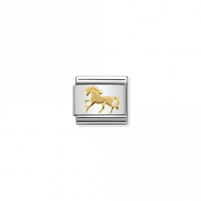 Classic Gold Galloping Horse Animal Charms