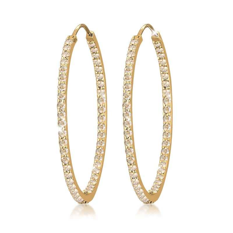 Creole | Mit Kristallen von Swarovski® (Weiß)