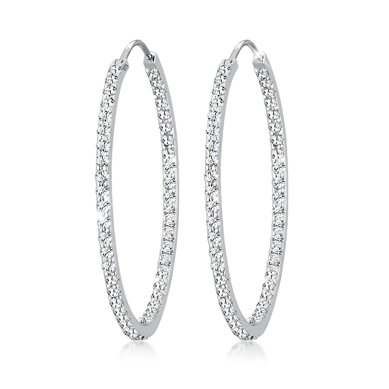 Creole | Mit Kristallen von Swarovski® (Weiß)