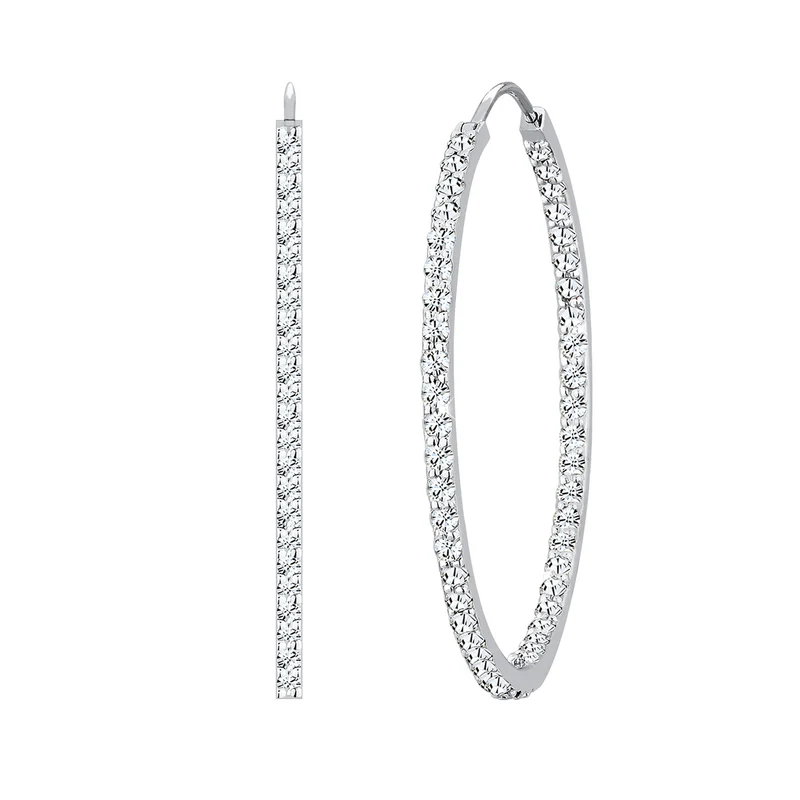 Creole | Mit Kristallen von Swarovski® (Weiß)