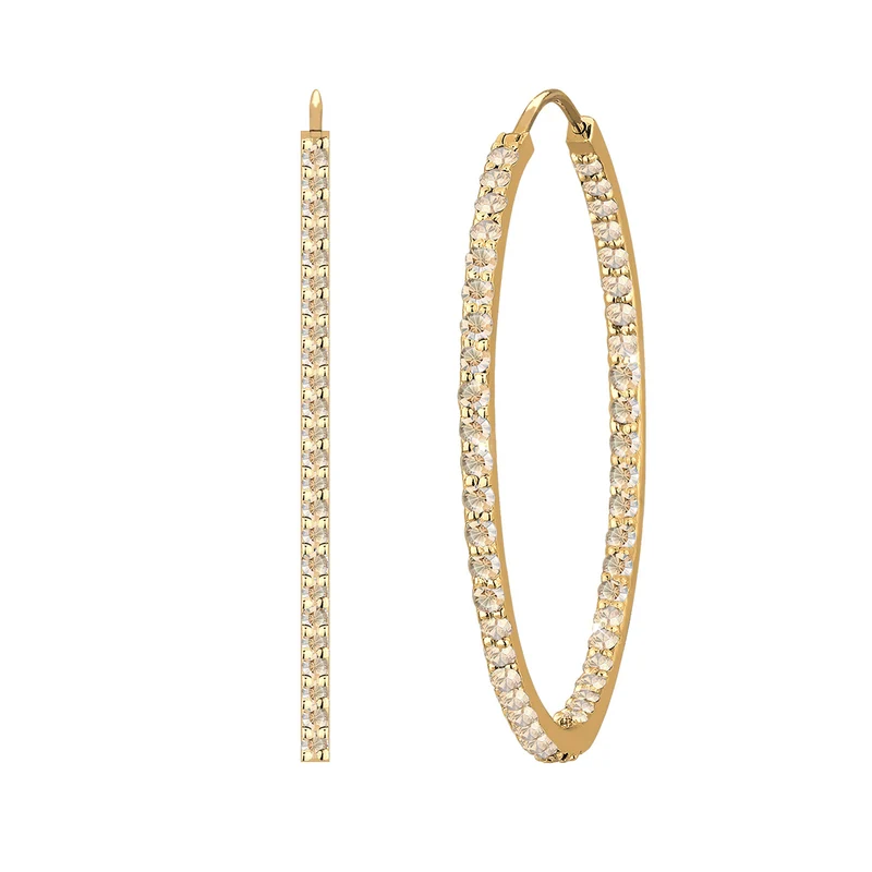 Creole | Mit Kristallen von Swarovski® (Weiß)