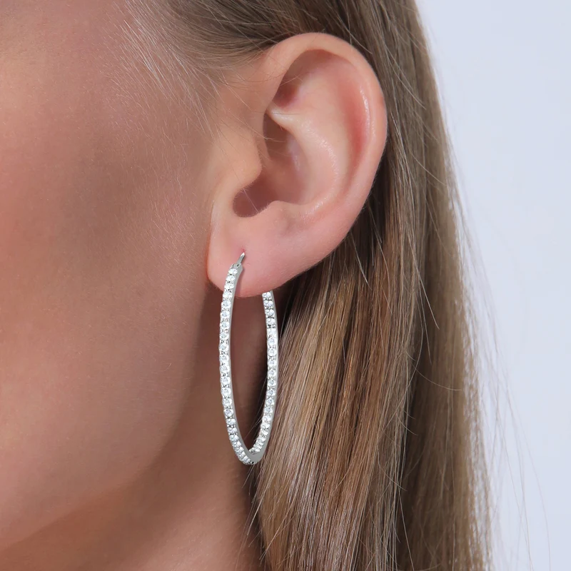 Creole | Mit Kristallen von Swarovski® (Weiß)