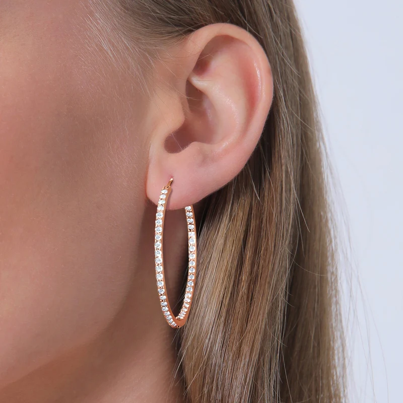 Creole | Mit Kristallen von Swarovski® (Weiß)