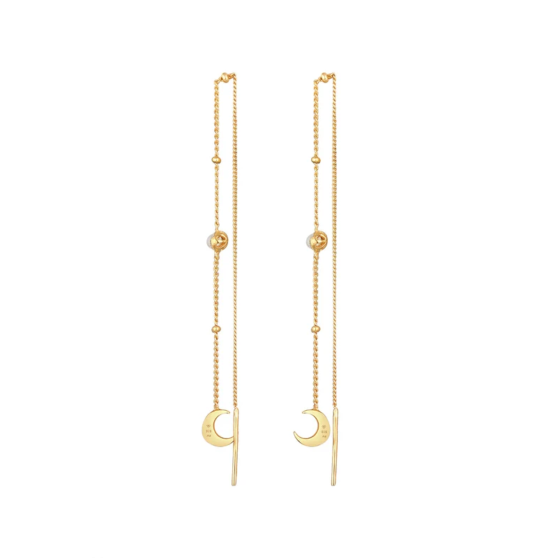Schmuckset Halbmond | Mondstein (Weiß)