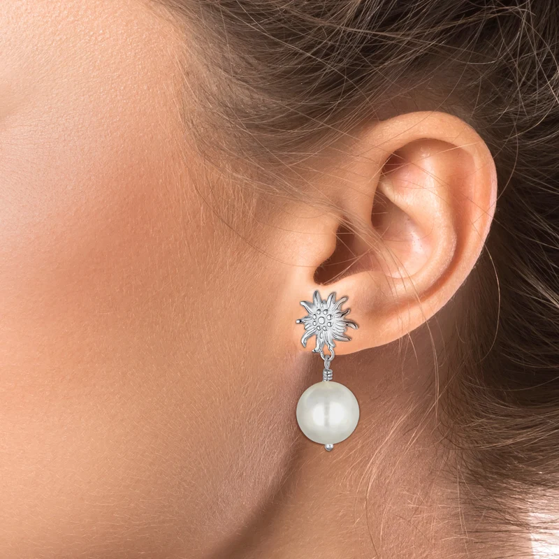 Ohrhänger Edelweiss | Perle