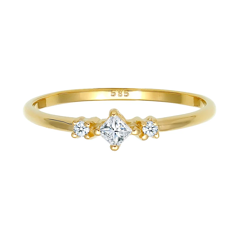 Verlobungsring | Diamant ( Weiß, 0,13 ct )