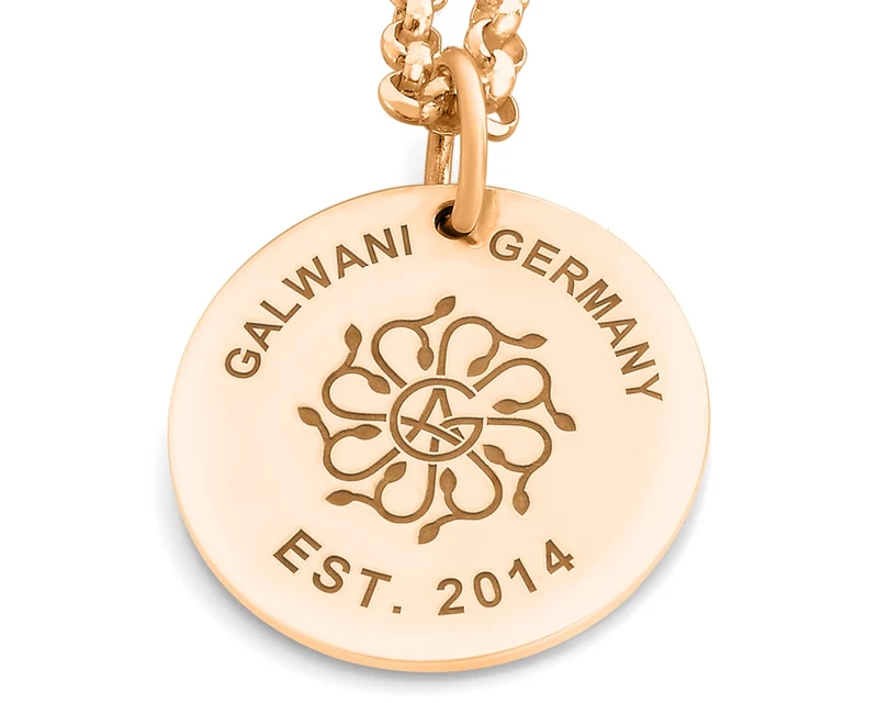 GALWANI KETTE ROSÉ GOLD DAMEN DESIGNER SCHMUCK DAMENSCHMUCK HALSKETTE