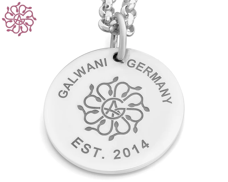 GALWANI LOGO KETTE, DESIGNER SCHMUCK, OSTSEE SILBERSCHMUCK