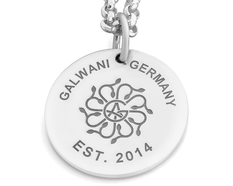 GALWANI LOGO KETTE, DESIGNER SCHMUCK, OSTSEE SILBERSCHMUCK