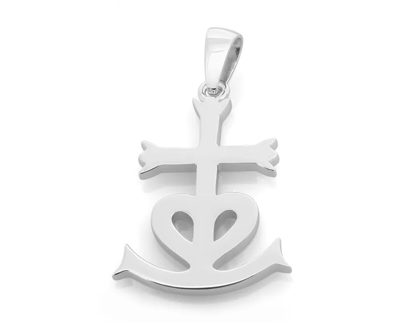 SILBER ANHÄNGER, ANKER, KREUZ, HERZ, TAUFGESCHENK, MASSIV, SILBERSCHMUCK,