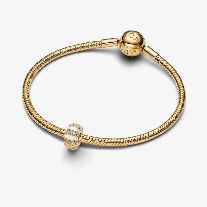 Gold Stones & Enamel Clip Charms