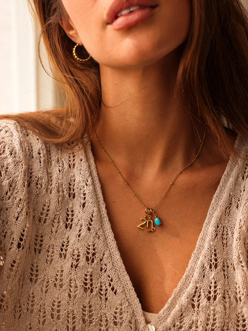 Shining Birth Turquoise Ketten-Charm