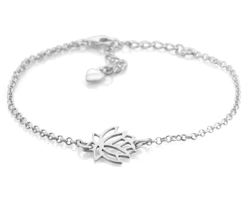 ARMBAND 925 SILBER TAUFBLUME GESCHENK DAMEN SCHMUCK SIULBERARMBAND
