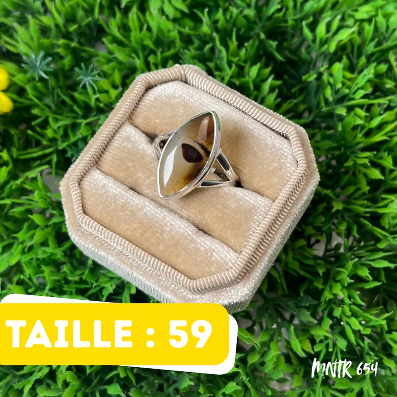 925 Silber Ring Montana Achat #MNTR 654