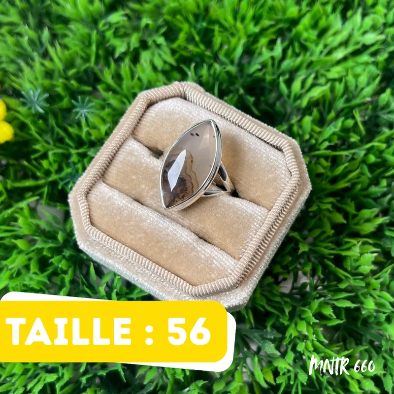925 Silber Ring Montana Achat #MNTR 660