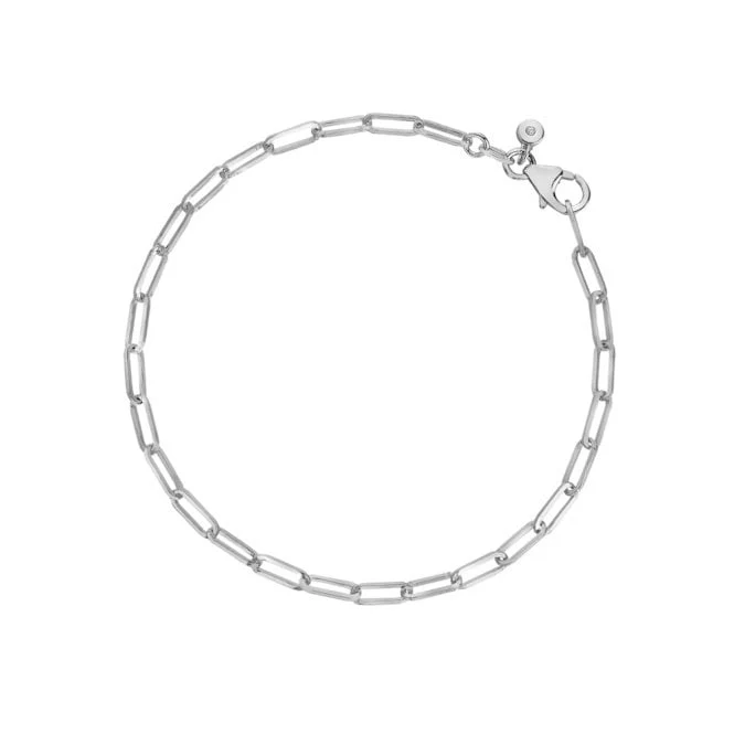 Silver Paperclip Bracelet