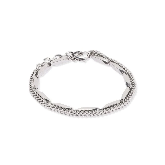 Twisted Layers Bracelet in Silver