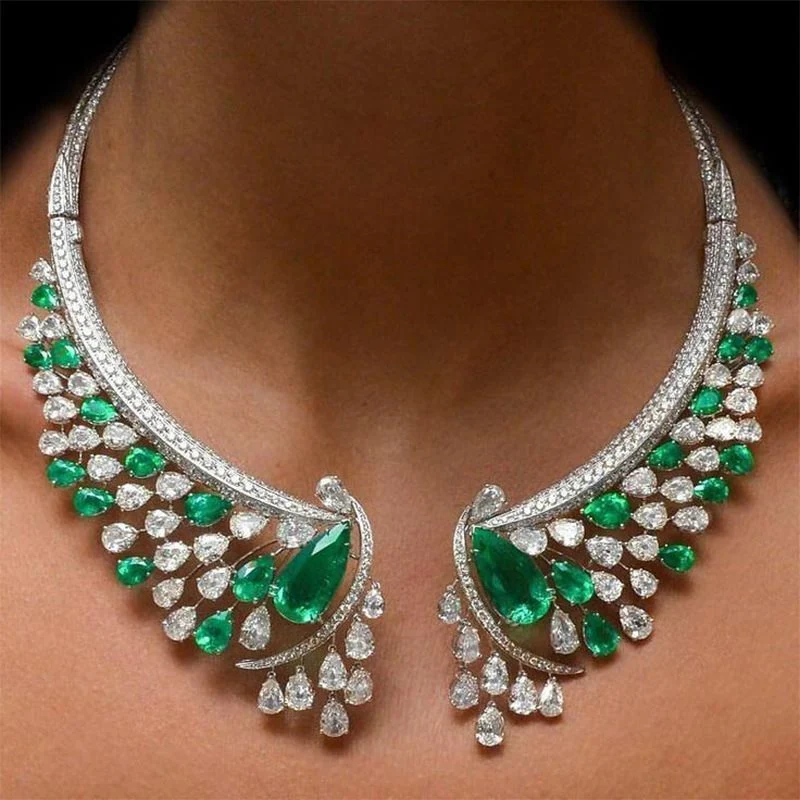 Elegante böhmische Vintage-Halsketten
