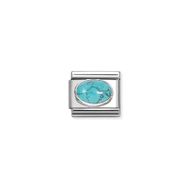 Classic Silver and Turquoise Sparkly & Stones Charms