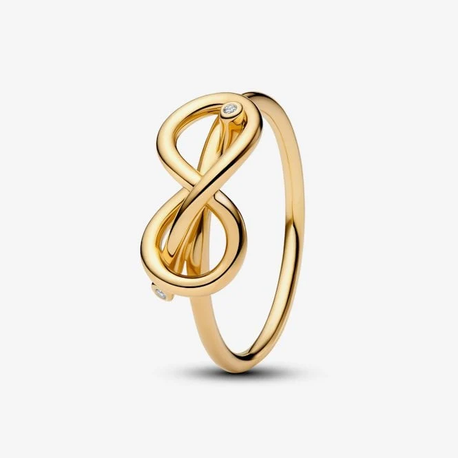 Gold Infinity Knot Ring, Size 48