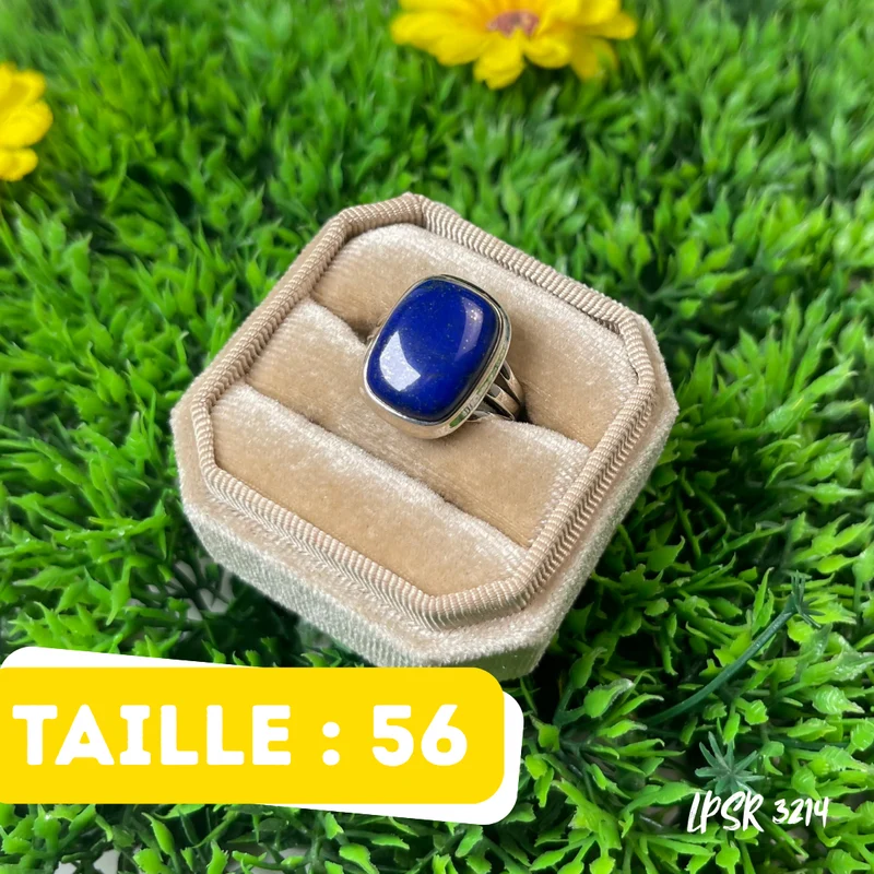 925 Silber Lapislazuli-Ring #LPSR 3214
