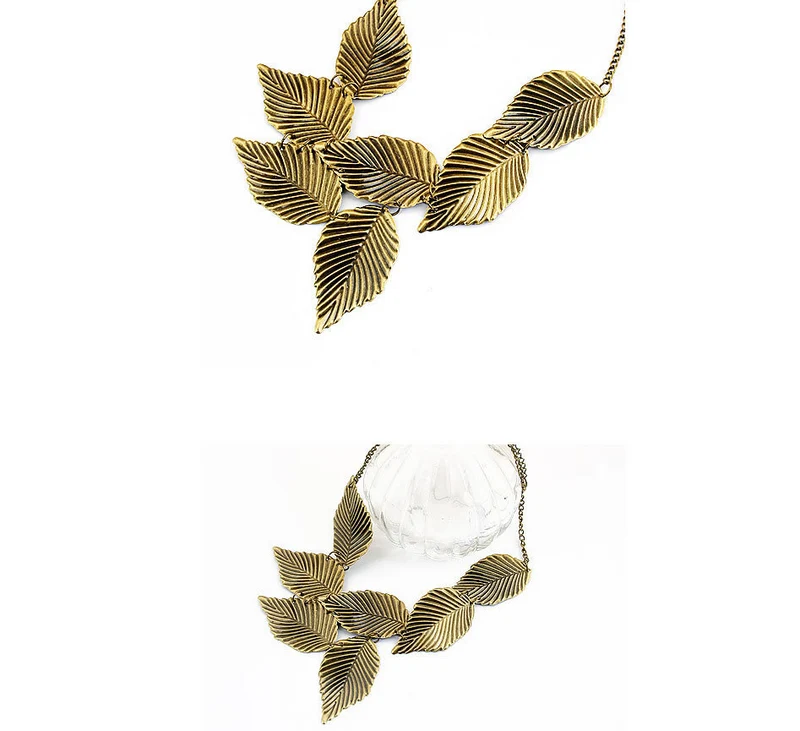 Vintage Temperament Blatt Halskette