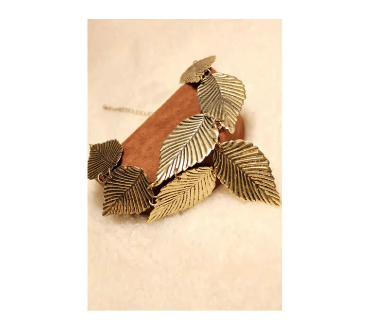 Vintage Temperament Blatt Halskette