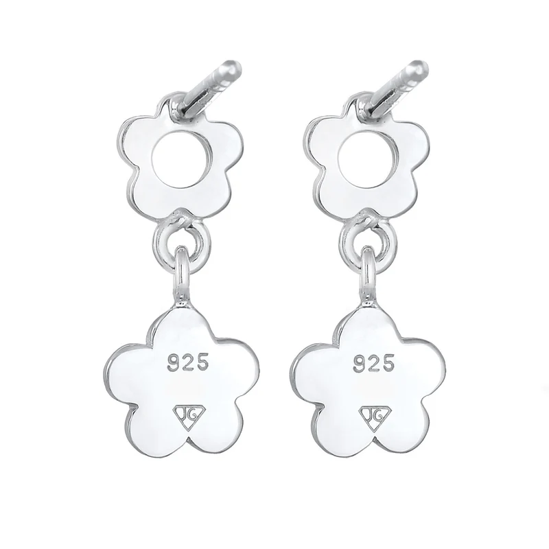 Ohrhänger Blume | Mit Kristallen von Swarovski® (Rosa)
