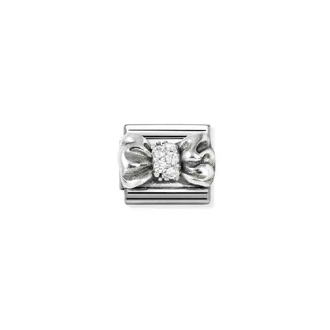Classic Silver and CZ Bow Fashion & Fun Charms