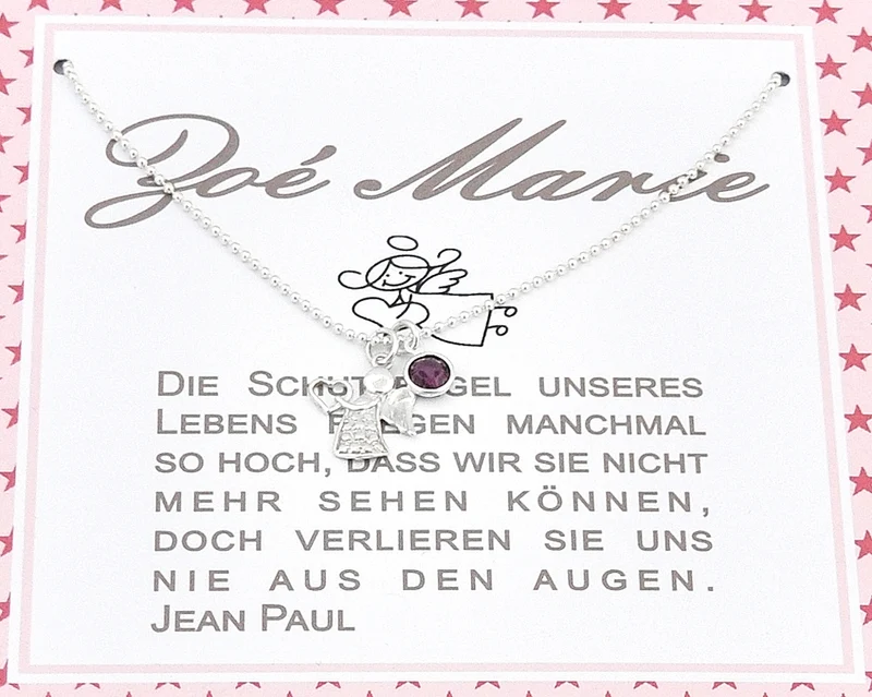 GESCHENK ZUR KOMMUNION MIT ENGEL, SCHMUCK SCHACHTEL