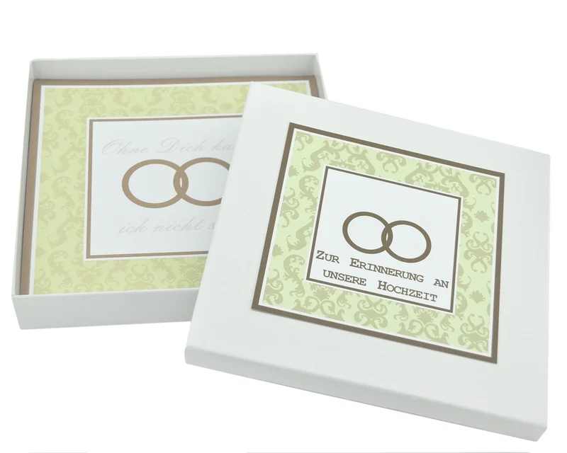 GESCHENK SCHACHTEL ZUR HOCHZEIT FÜR BRAUT, TRAUZEUGIN, BRÄUTIGAM