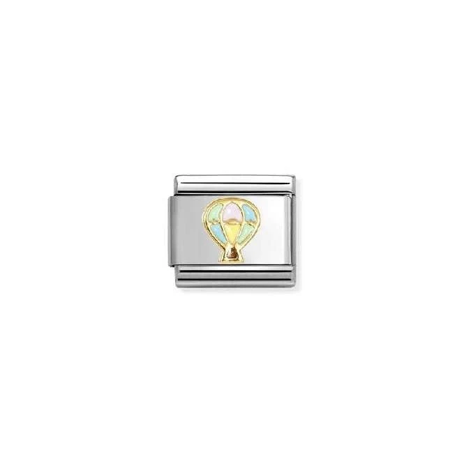 Classic Gold and Enamel Multicoloured Hot Air Balloon Fashion & Fun Charms