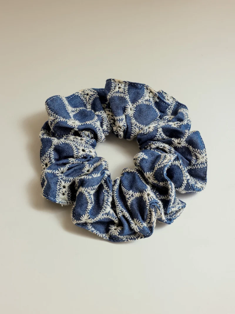 Denim Fairy Scrunchie