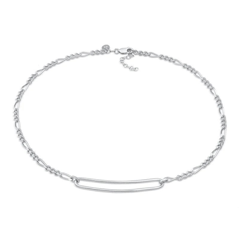 Figaro Glied Oval Trend 925 Silber